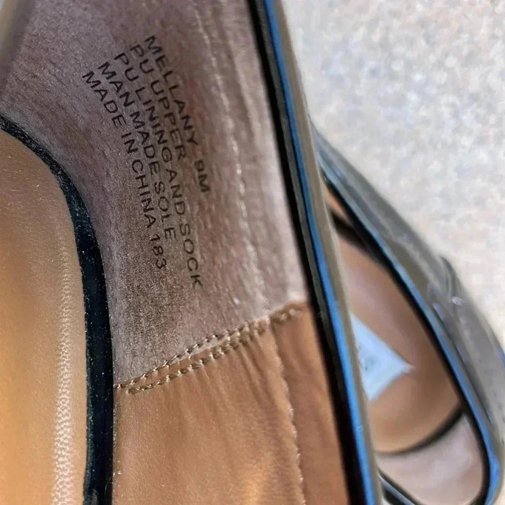 Steve Madden Mellany Patent leather loafers, black, size 9 - Picture 5 of 8